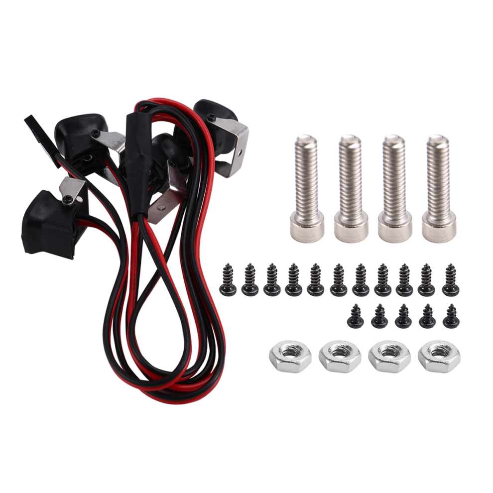 Foco De 4 Luces Led Para Axial SCX10 Iii -4 -6 1/-image