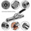Grease Coupler Heavy-duty Quick Release Grease Gun Coupler Npti/8 10000psi Fpsilver1pcs 3