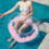 Full Transparency Water Ring Swimming Ring with Heart-shape Inflatable for Adult 5