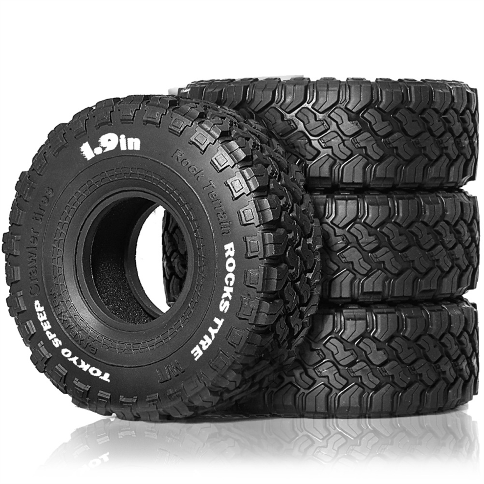 4Pcs 1.9Inch 116Mm Rubber Tires For 1/10 Rock Trac 4851201124622