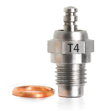 1 STUKS T4 Hot Spark Gloeibougie Vervang OS voor /// Rood