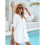 Dames strandcover-ups V-hals badpak met knoopjes 5