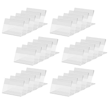 30 peças mini suporte de acrílico transparente para exibição de placas, Hori