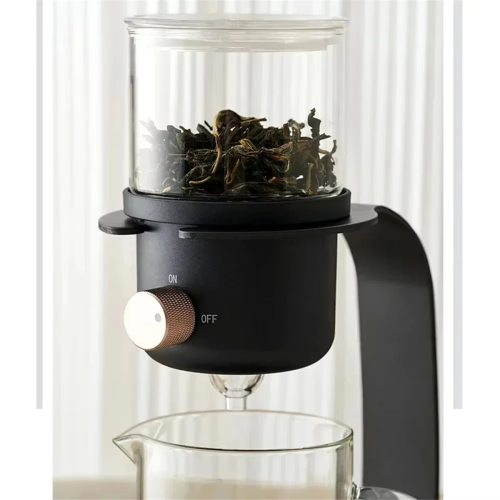 Tetera de vidrio para té fácil - Flor con goteo 2