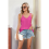 Casual Spaghetti Strap Rosa Rosso M 8