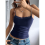 Top estivi da donna con pizzo e spalline sottili 8