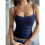 Top estivi da donna con pizzo e spalline sottili 7