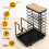 Portacoltelli e tagliere 3 in 1, metallo H 6
