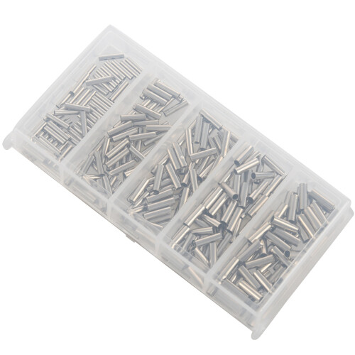 250 stuks/set enkele krimpkous vislijndraad 2