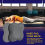 2 pezzi di cuscino per ginocchia da yoga portatile, antiscivolo 10