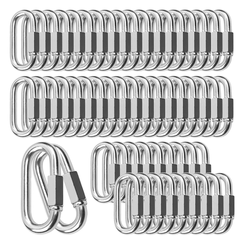 30 buc. Verigi rapide M6 - conector de lanț și clip de carabină 1