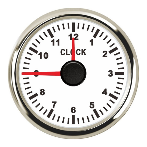 Horômetros de 0-12 horas, indicadores de relógio de 2 polegadas (52 mm) com Re