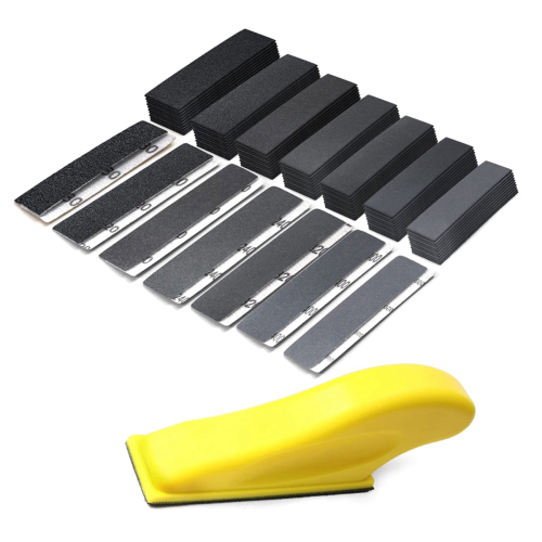 Kit de mini lixadeira com 71 peças, ferramenta de lixamento manual úmida 1