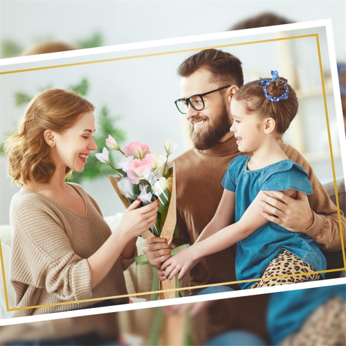 50 bolsas de embalaje para flores con cinta, Kraft 2