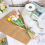 50 bolsas de embalaje para flores con cinta, Kraft 8