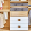50L Under Bed Storage Box with Lid, Foldable Linen 8