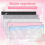 Pacote com 20 sacos de dinheiro com zíper para envelope transparente de dinheiro 6
