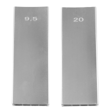 To-vejs radiussliberblok i aluminiumlegering Fret L