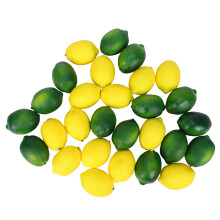 28 peças/conjunto de limões artificiais e frutas artificiais para decoração