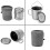 Utomhus titangryta, kopp, mugg, kastruller, bordsservis – camping 8