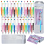 Kit de canetas com 150 peças, cores de plástico com contas 2