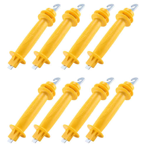 8er-Pack Weidezaun-Gummitor, Federgriff, 1