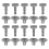 Lot de 10 clips de tablette arrière en plastique gris, type E 1