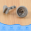 Lot de 10 clips de tablette arrière en plastique gris, type E 7