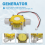 10W waterstroompomp mini hydrogenerator turbine H 6