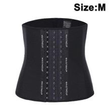 (M) Waist Trainer For Women Latex Underbust Waist Corsets Cincher Hourglass Body Shaper