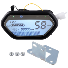 Odómetro digital LCD para motocicleta eléctrica de 48V, 60V y 72V