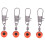 100X Fast Bead Swivel Safety Carabiner Float Adapt 8