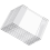Suportes para placas de acrílico transparente de 8,5 x 11 polegadas com suporte duplo 3