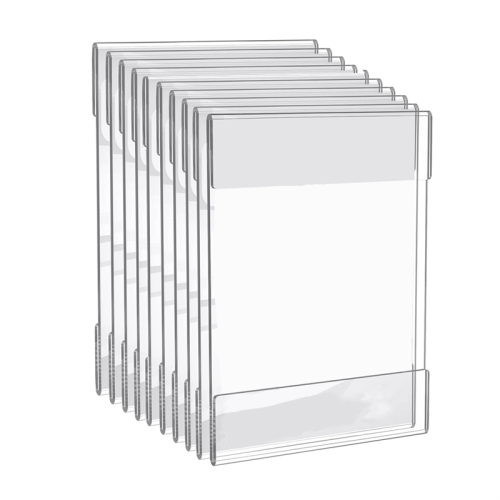 Suportes para placas de acrílico transparente de 8,5 x 11 polegadas com suporte duplo 1