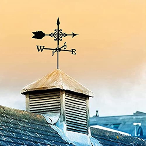 Prachtige metalen windwijzer ornament 2