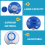 5PCS Swimming Pool Floating Chlorine Tablet Dispen 6