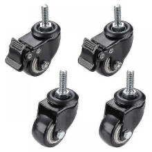 4pcs Furniture Caster Heavy Duty 120kg 1.5 Inch 40mm 360 Rotatable Screw Swivel Castor Wheels Trolley Rubber Protective