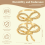 Schmetterlings-Serviettenringe, 6er-Set, goldener Serviettenhalter 8