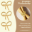 Schmetterlings-Serviettenringe, 6er-Set, goldener Serviettenhalter 7