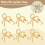 Schmetterlings-Serviettenringe, 6er-Set, goldener Serviettenhalter 5