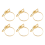Schmetterlings-Serviettenringe, 6er-Set, goldener Serviettenhalter 4