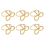 Schmetterlings-Serviettenringe, 6er-Set, goldener Serviettenhalter 3