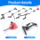 4-pack fiskeswingers – LED-bettlarmindikatorer 8