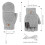 USB Electric Heated Gloves Double-Sided Heating Mi 6