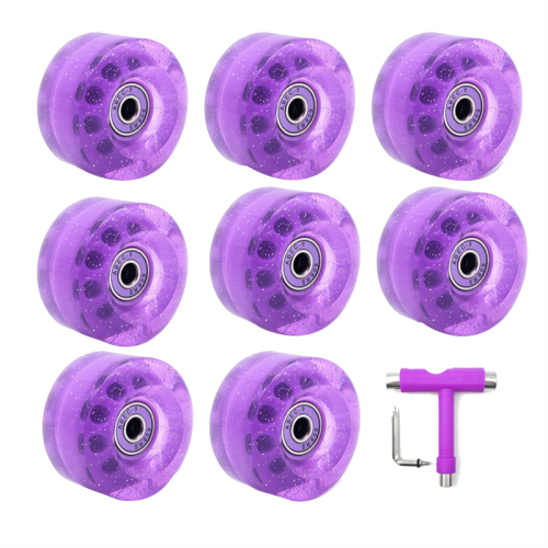 8er-Pack 32 x 58 mm 82A Inline-Skaterrollen mit Bear 1