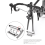Fahrrad Gabel Schnellspanner Halteklammer 10