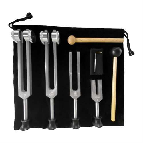 4-delig tuningfork-set (4096C, MI528, 128C, OM136.1) 2