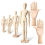 6-pak kunstnerisk træ-manikin, 4,5/5,5/8/12 tommer 2