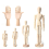 6-pak kunstnerisk træ-manikin, 4,5/5,5/8/12 tommer 3
