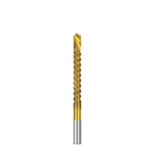 6,5 mm titanium gecoate spiraalboor met gekartelde zaag
